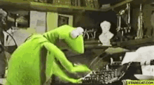 kermit frog typewriter speed fast typing
