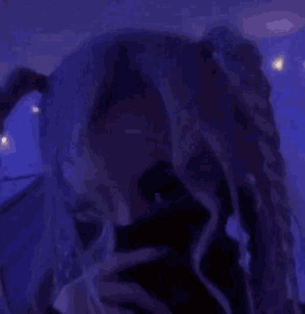 The perfect Girl Aesthetic Blue Animated GIF for your conversation. 