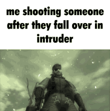 Intruder Me Shooting Someone After They Fall Over In Intruder GIF - Intruder Me Shooting Someone After They Fall Over In Intruder Metal Gear GIFs