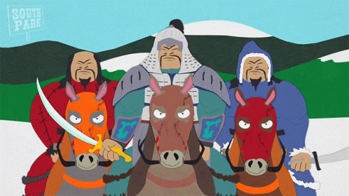 The perfect Laughing Mongolians South Park Animated GIF for your conversati...