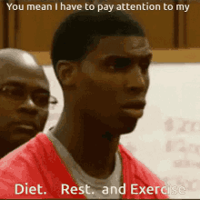 pay attention to diet fitness meme viral fainting