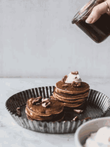 Gluten-free Sticky Toffee Pudding Pancakes GIF - Food Pancakes Chocolate GIFs