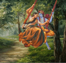 romantic radhe jrishna hindu swing