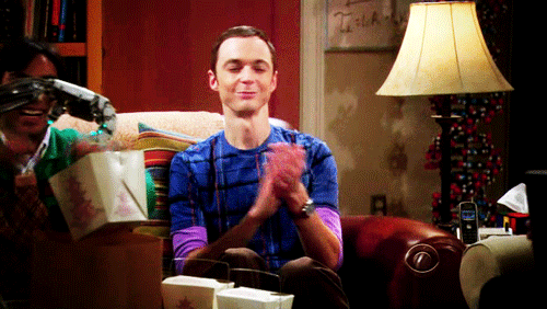 Sheldon Happy GIF - Applause Sheldon Big Bang Theory - Descubre &amp; Comparte GIFs