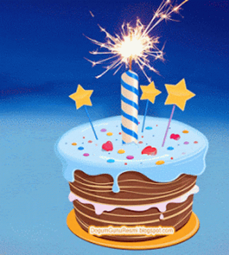 Happy Birthday Cake GIF - Happy Birthday Cake Candle - Discover & Share...