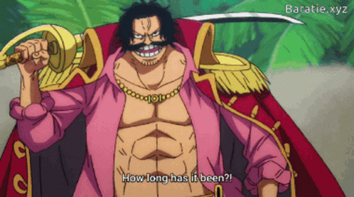 Gol D Roger One Piece Gif Gol D Roger One Piece Pirate King Discover Share Gifs
