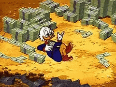 Uncle Scrooge Money GIFs | Tenor