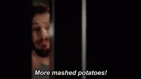When You Want More Mashed Potatoes GIF - Andy Samberg More Mashed Potatoes GIFs