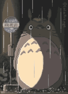 Totoro Smile GIF - Totoro Smile Waiting GIFs