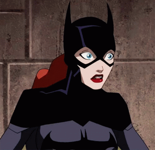batgirl,Barbara Gordon,shocked,gif,animated gif,gifs,meme.