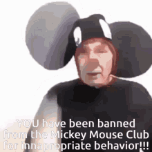 Mickey Mouse Cosplay GIF - Mickey Mouse Cosplay Ban GIFs