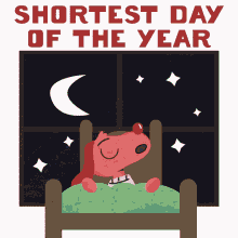 first day of winter shortest day of the year sleeping short day back to bed