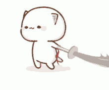 kitten sword cartoon