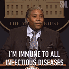 Im Immune To All Infectious Diseases Kenan Thompson GIF - Im Immune To All Infectious Diseases Kenan Thompson Al Sharpton GIFs