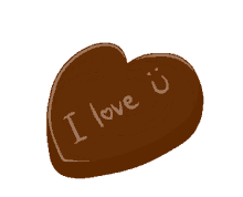 love heart chocolate