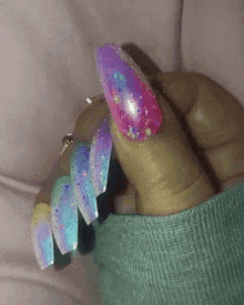Nails Glitter GIF - Nails Glitter Unicorn Nails GIFs