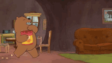 We Bare Bears Cleaning GIF - We Bare Bears Cleaning Roomie GIFs