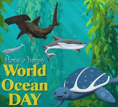 Ocean World Ocean Day Gif Ocean World Ocean Day Have A Great World Ocean Day Discover Share Gifs