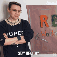 Stay Healthy Kate Mckinnon GIF - Stay Healthy Kate Mckinnon Ruth Bader Ginsburg GIFs