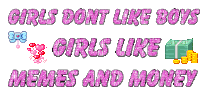 Memes Girls Sticker - Memes Girls Money Stickers