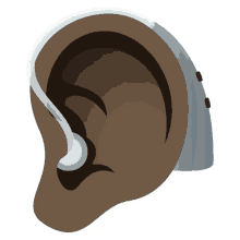 hearing aid joypixels ear deaf aid listening