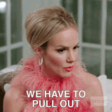 We Have To Pull Out Real Housewives Of Salt Lake City GIF - We Have To Pull Out Real Housewives Of Salt Lake City We Gotta Go GIFs