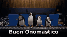 Buon Onomastico Festeggiare Festa Pinguini Di Madagascar GIF - Best Wishes Names Day Celebrate GIFs