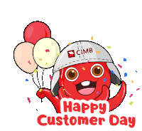 Cimb Happy Customer Day Sticker - Cimb Happy Customer Day Thank You Stickers