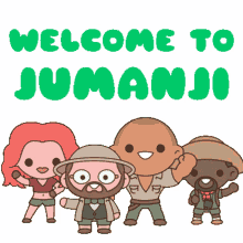 welcome to jumanji high five group hug squad crew
