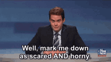 Bill Hader Scared And Horny GIF - Bill Hader Scared And Horny Snl GIFs