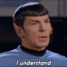 I Understand Mr Spock GIF - I Understand Mr Spock Henoch GIFs