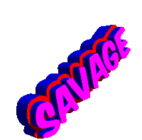 Savage Burn Sticker - Savage Burn Colorful Stickers