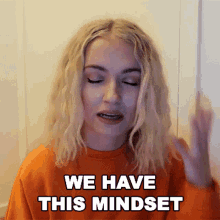 We Have This Mindset Mimi GIF - We Have This Mindset Mimi Michaela Lintrup GIFs