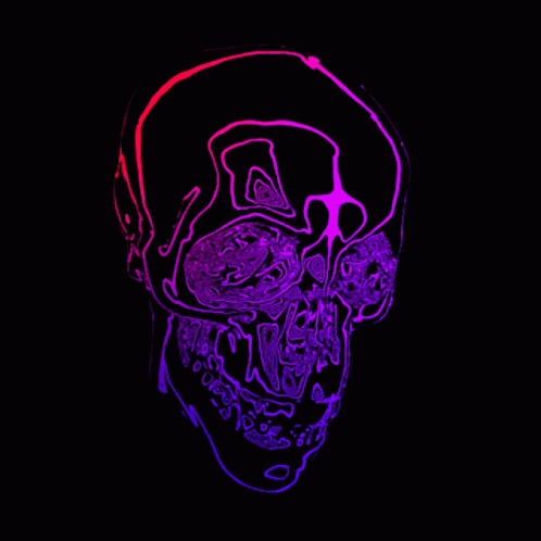 Skull Neon GIF - Skull Neon Lights - Discover &amp; Share GIFs