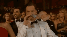 Go Away GIF - Benedict Cumberbatch Drinking Go Away GIFs