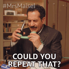 Could You Repeat That Abraham Weissman GIF - Could You Repeat That Abraham Weissman The Marvelous Mrs Maisel GIFs