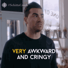 Very Awkward And Cringy Dan Levy GIF - Very Awkward And Cringy Dan Levy David GIFs