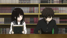 Anime Library GIF - Anime Library Books GIFs