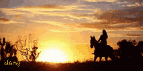 Riding into the Sunset
