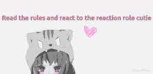 rules cute anime discord read the rules