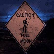 Caution Full Moon GIF - Caution Full Moon GIFs