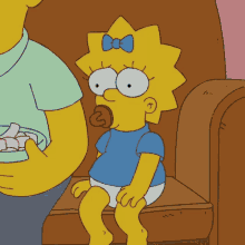 Maggie Simpson The Simpsons GIF - Maggie Simpson The Simpsons Pacifier GIFs