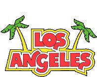 Los Angeles California Sticker - Los Angeles California Palm Trees Stickers