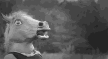 stoner industrial dance horse head