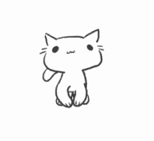 cat animated pawing kneading