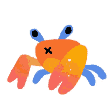 dazed puzzled mixed up crab pikaole