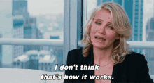 The Other Woman Cameron Diaz GIF - The Other Woman Cameron Diaz I Dont Think Thats How It Works GIFs
