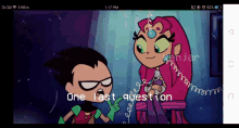 one last question do you love me teen titans