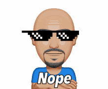 bald man sunglasses nope thug life no bald man sunglasses nope thug life no