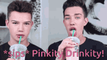 Pink Drinking GIF - Pink Drinking Tea GIFs